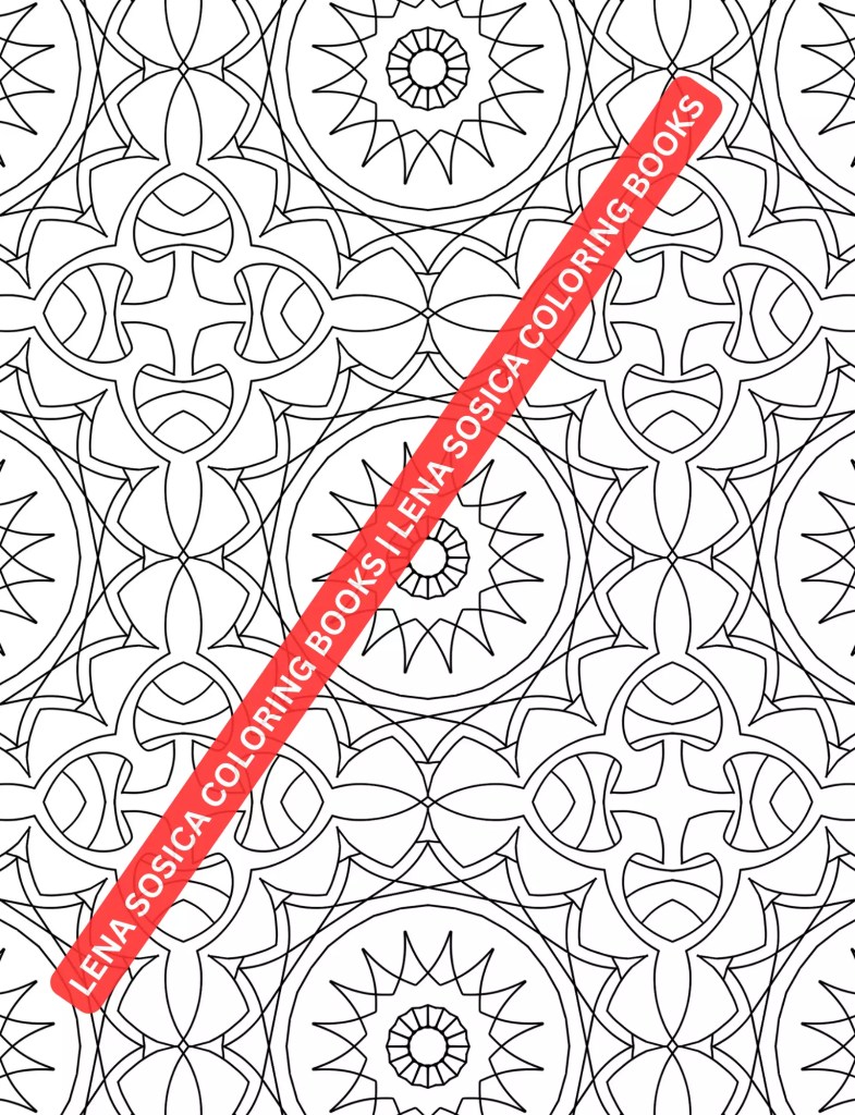 Beautiful Patterns Coloring Book: A Meditative Journey into Geometric Elegance Preview 12