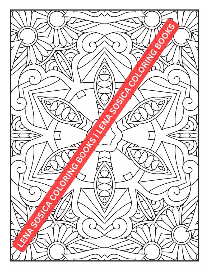 Mindful Patterns Coloring Book: A Soothing Collection of Relaxing Patterns for Stress Relief Preview 12