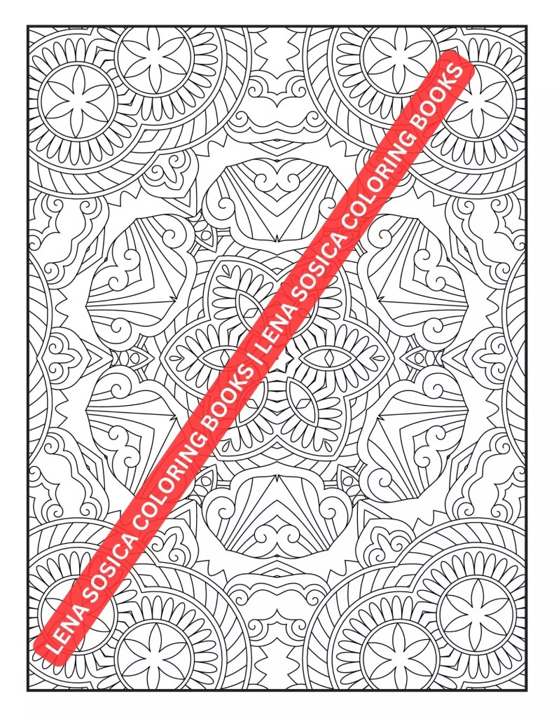 Mindful Patterns Coloring Book: A Soothing Collection of Relaxing Patterns for Stress Relief Preview 13