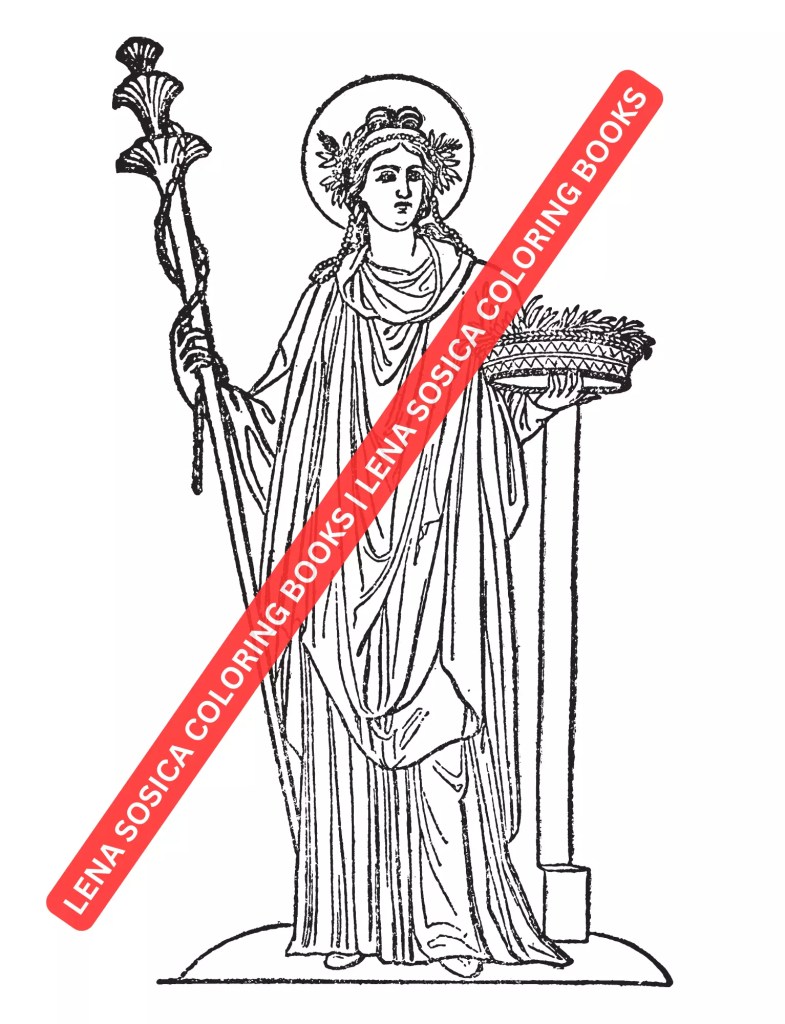 Greek Mythology Coloring Book Preview 18