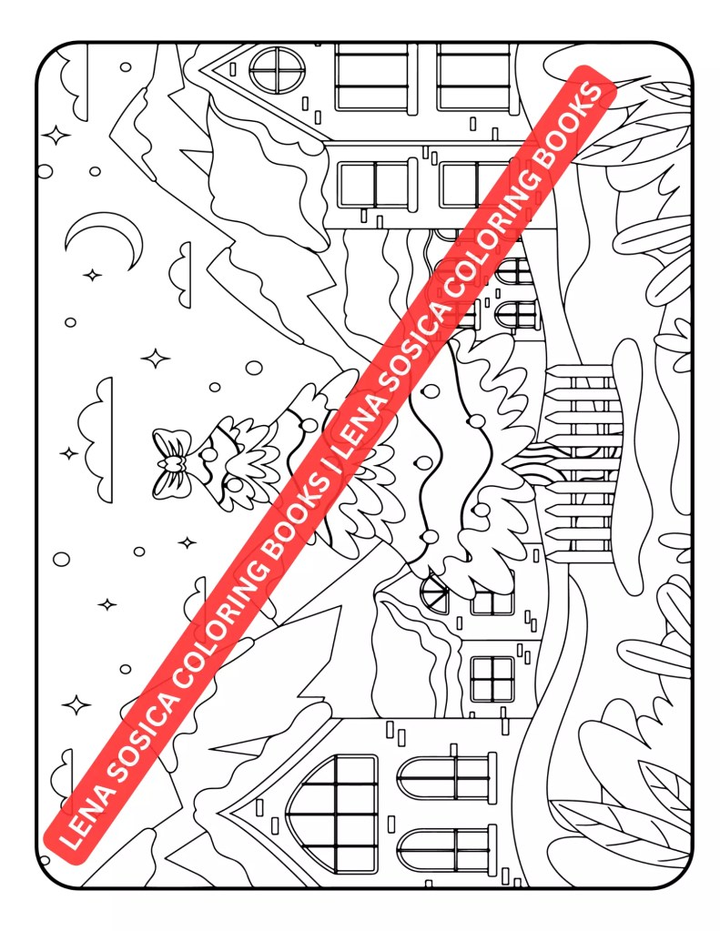 Winter Wonderland Coloring Book: A Whimsical Journey Through Snowy Scenes and Frosty Dreams