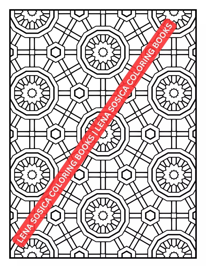 Fun & Easy Patterns Coloring Book: 20 Charming Patterns for Stress Relief and Relaxation Preview 2