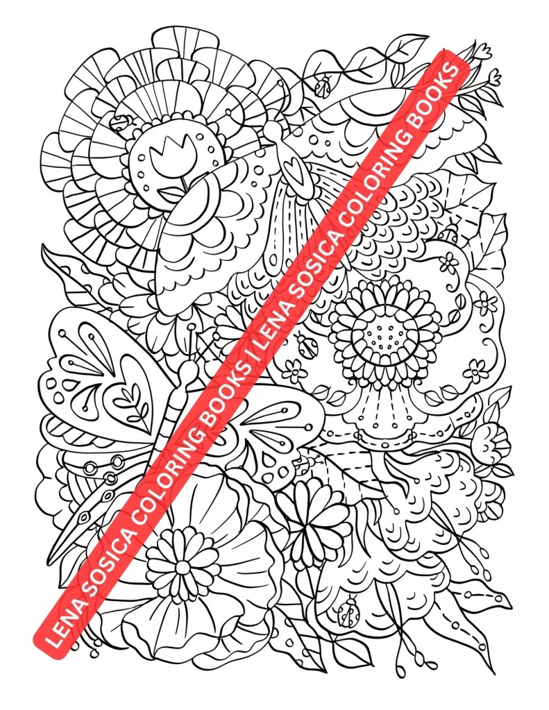 Stress Relief Coloring Book: Relaxing Designs to Color Your Worries Away Preview 2