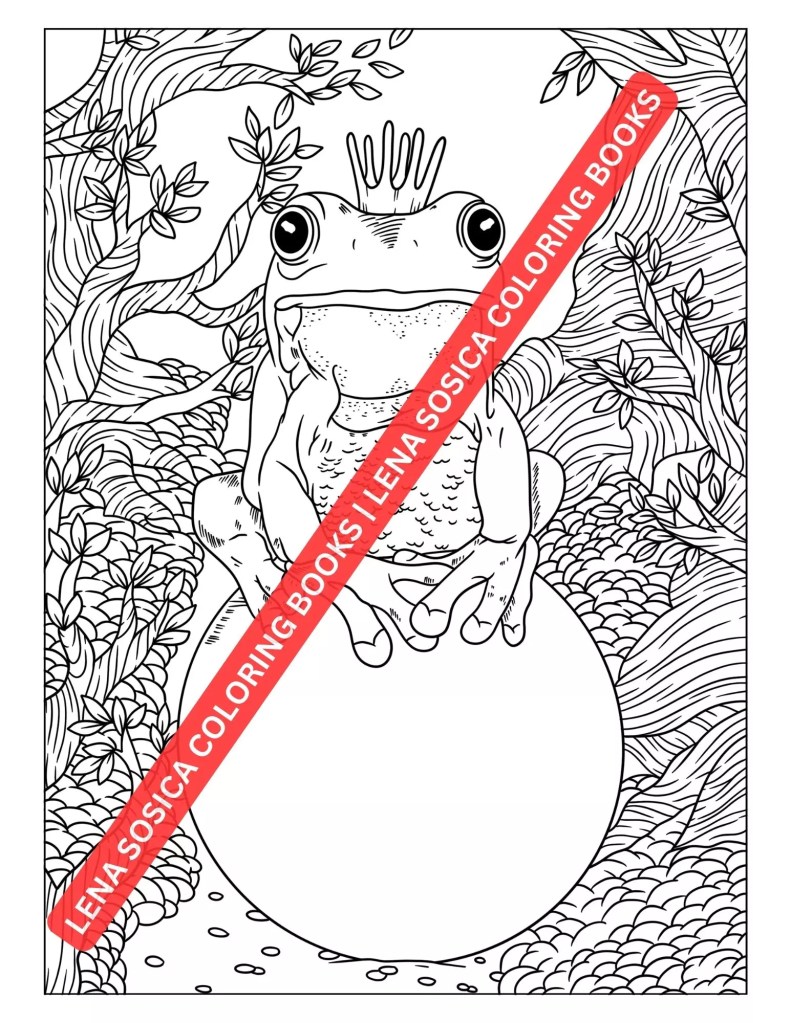 Fantasy Coloring Book: Journey Through Enchanted Realms Preview 3