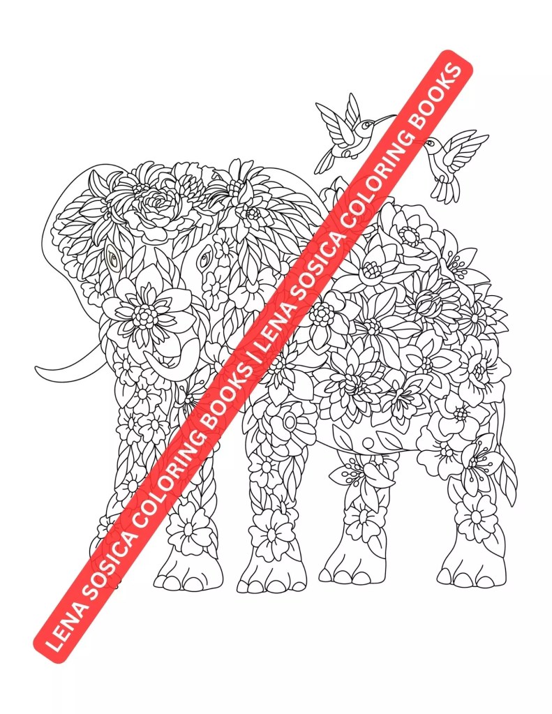 Floral Animals Coloring Book: An Immersive and Relaxing Journey into the Enchanted World of Nature's Graceful Floral-Inspired Animals