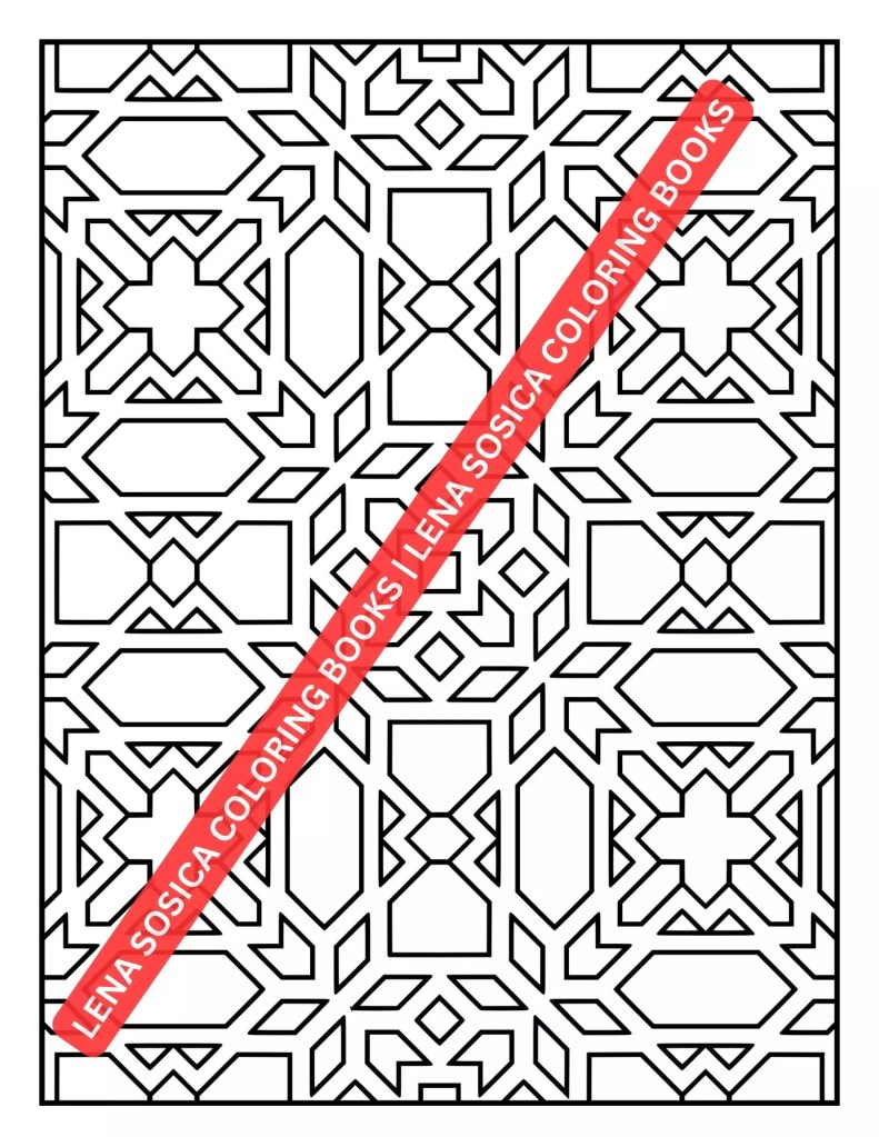 Fun & Easy Patterns Coloring Book: 20 Charming Patterns for Stress Relief and Relaxation Preview 4