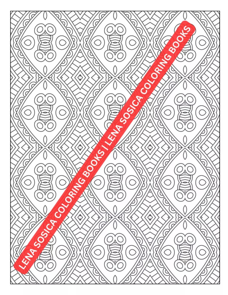 Patterns Coloring Book for Adults: Intricate Geometric Designs for Stress Relief and Mindfulness Preview 4