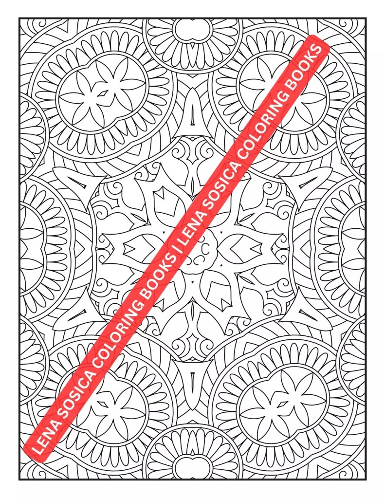 Mindful Patterns Coloring Book: A Soothing Collection of Relaxing Patterns for Stress Relief Preview 4