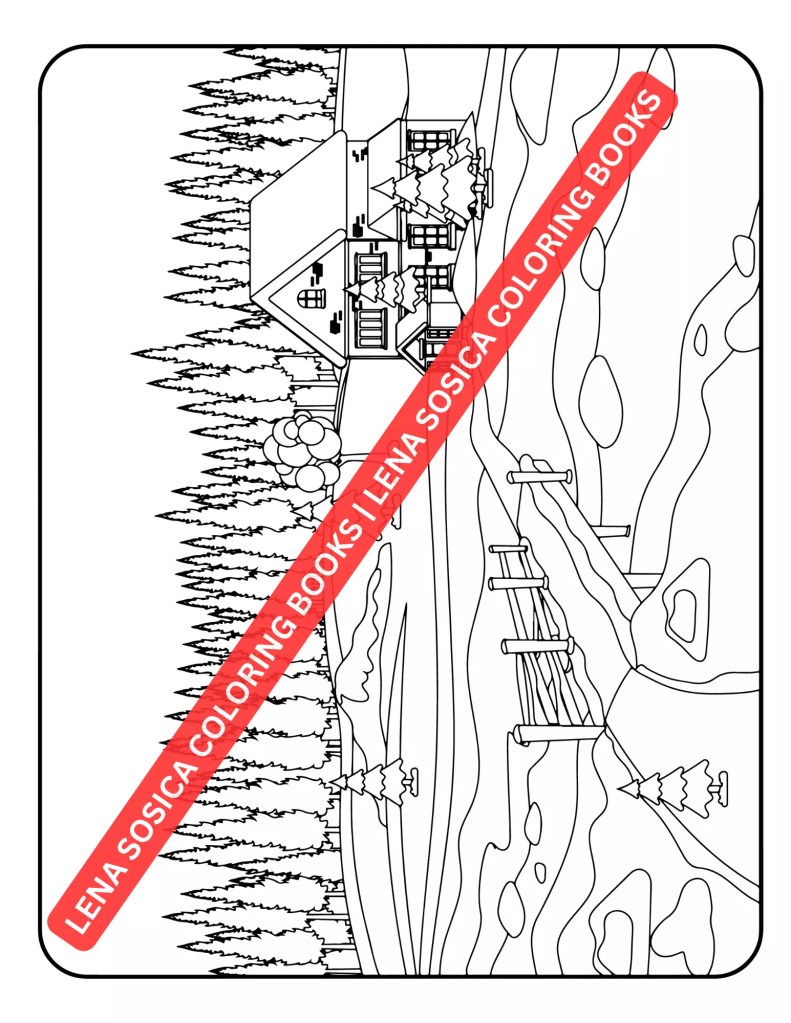 Winter Wonderland Coloring Book: A Whimsical Journey Through Snowy Scenes and Frosty Dreams