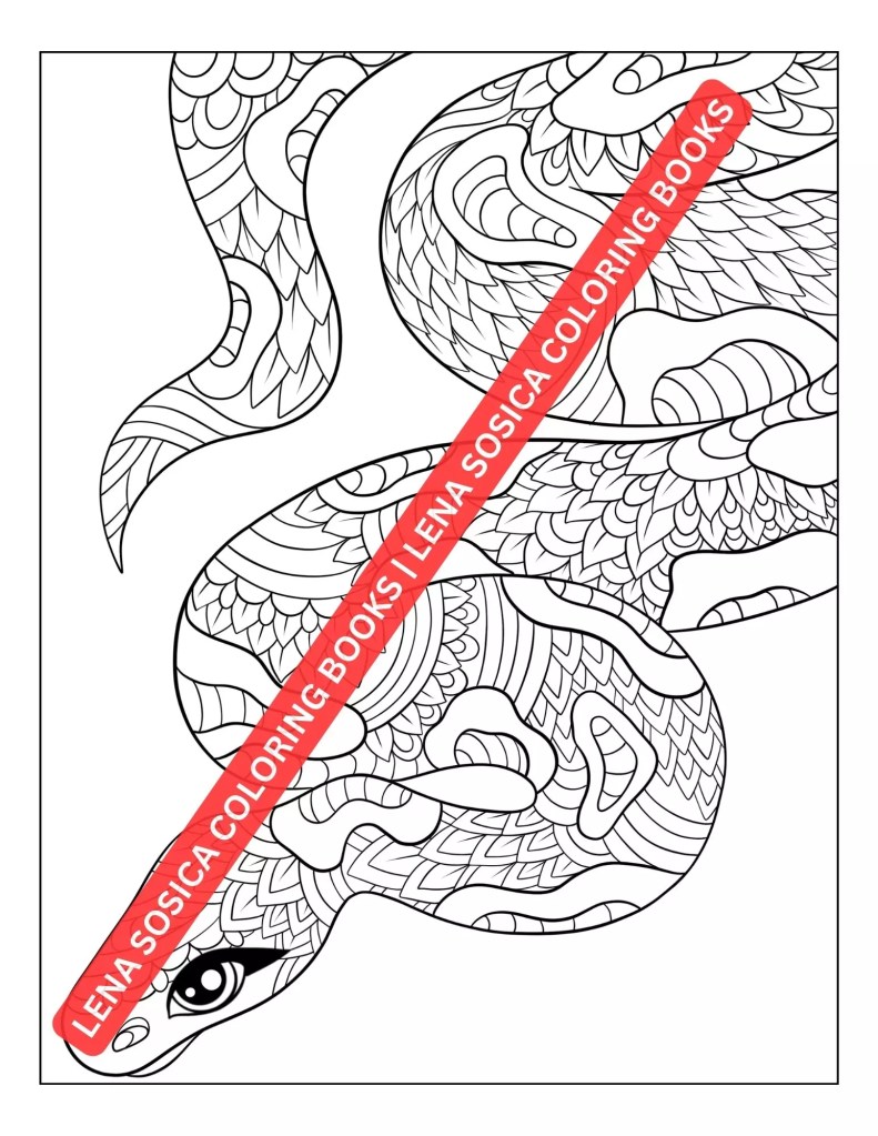 Amazing Animals Coloring Book: Discover Relaxation and Stress Relief Through Mandala Patterned Animals Preview