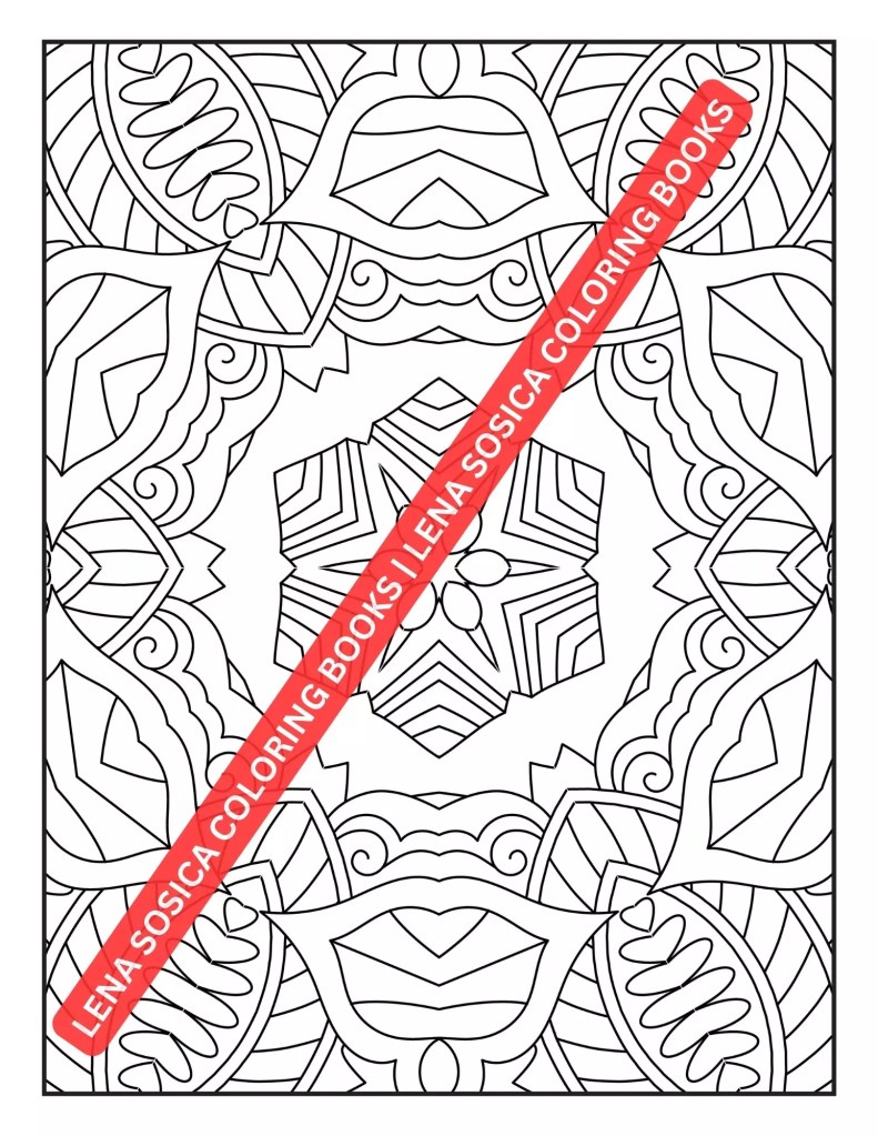 Mindful Patterns Coloring Book: A Soothing Collection of Relaxing Patterns for Stress Relief Preview 5