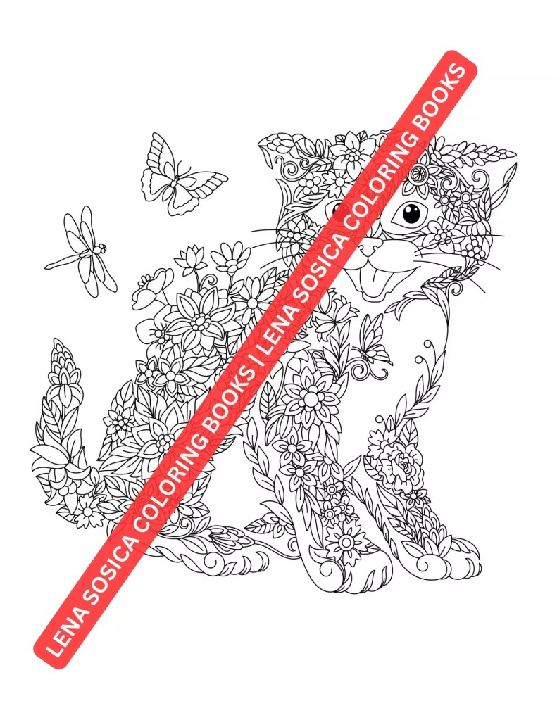 Floral Animals Coloring Book: An Immersive and Relaxing Journey into the Enchanted World of Nature's Graceful Floral-Inspired Animals