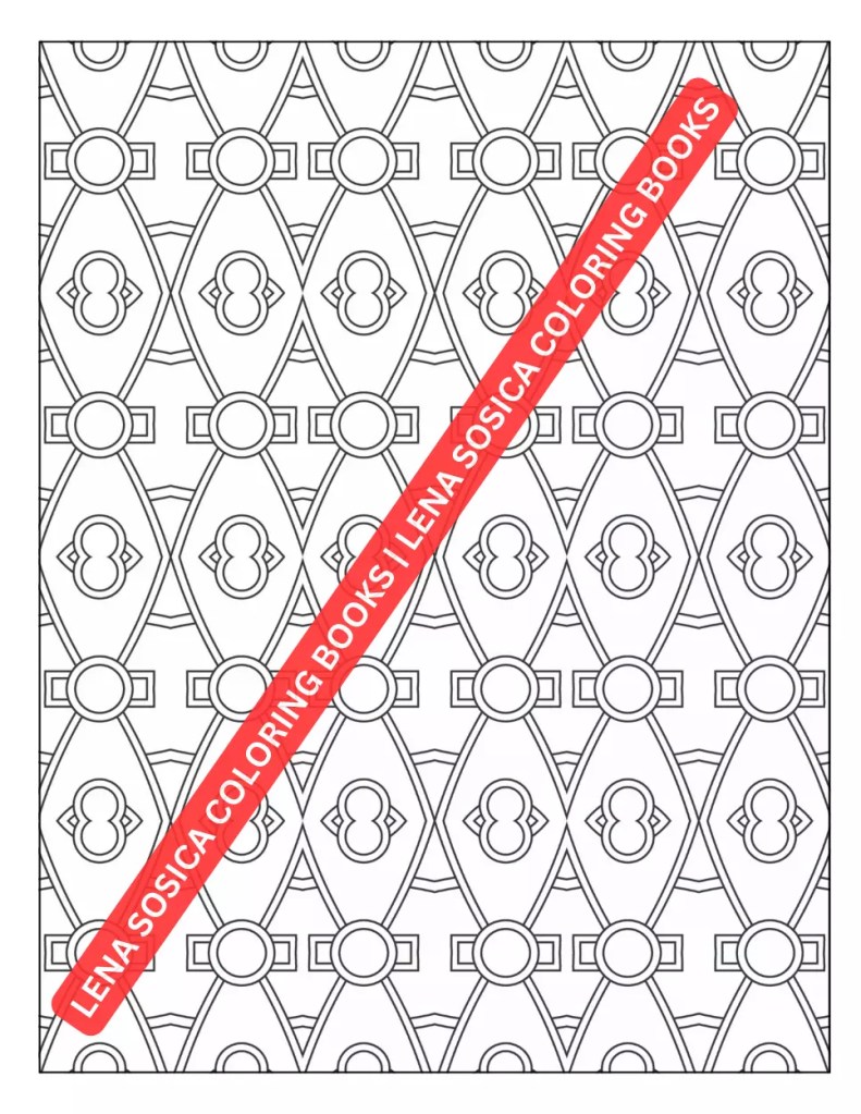 Patterns Coloring Book for Adults: Intricate Geometric Designs for Stress Relief and Mindfulness Preview 6