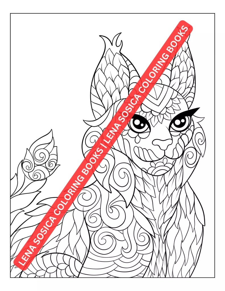 Amazing Animals Coloring Book: Discover Relaxation and Stress Relief Through Mandala Patterned Animals Preview