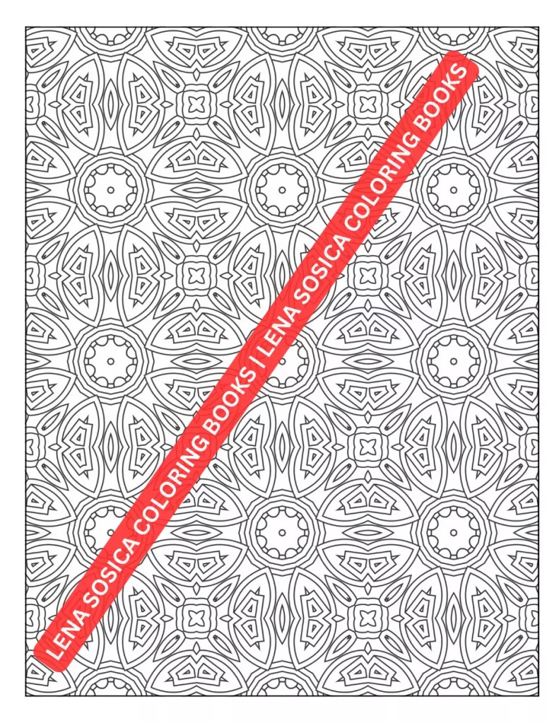 Patterns Coloring Book for Adults: Intricate Geometric Designs for Stress Relief and Mindfulness Preview 7