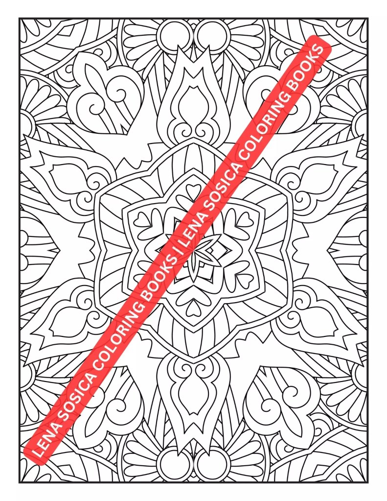 Mindful Patterns Coloring Book: A Soothing Collection of Relaxing Patterns for Stress Relief Preview 7