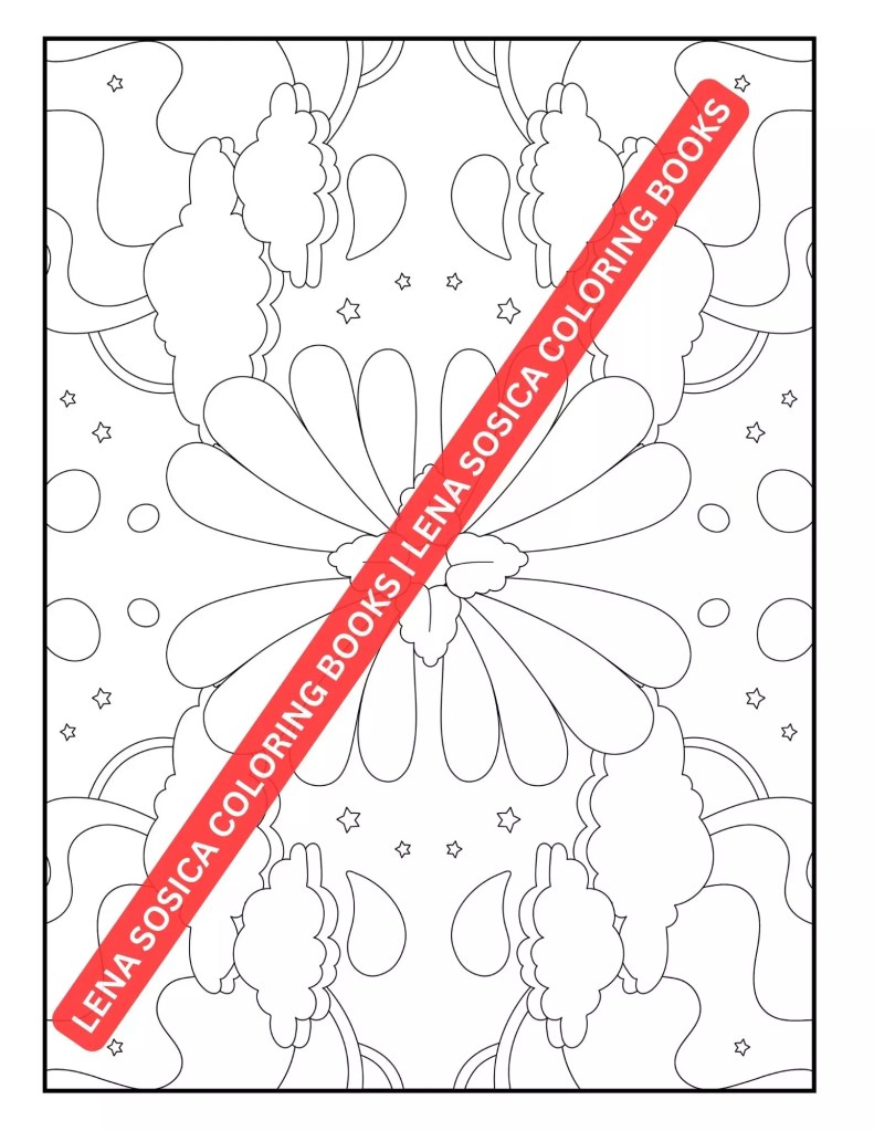 Groovy Abstract Patterns Adult Coloring Book: Explore Relaxation with Imaginative Abstract Designs Preview 7
