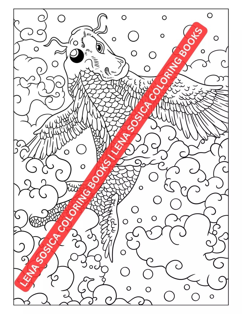 Fantasy Coloring Book: Journey Through Enchanted Realms Preview 8