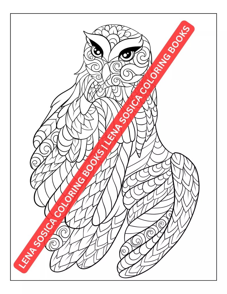 Amazing Animals Coloring Book: Discover Relaxation and Stress Relief Through Mandala Patterned Animals Preview