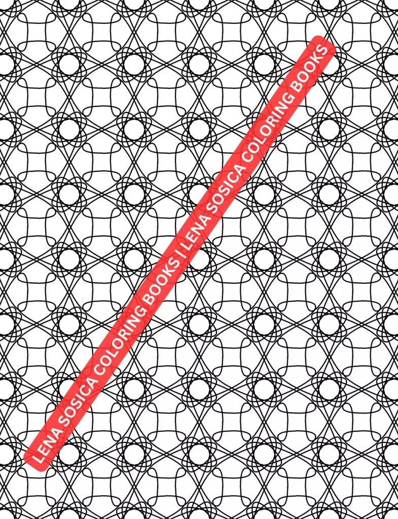 Seamless Geometric Designs Coloring Book: Unwind with 44 Seamless Geometric Coloring Patterns Preview