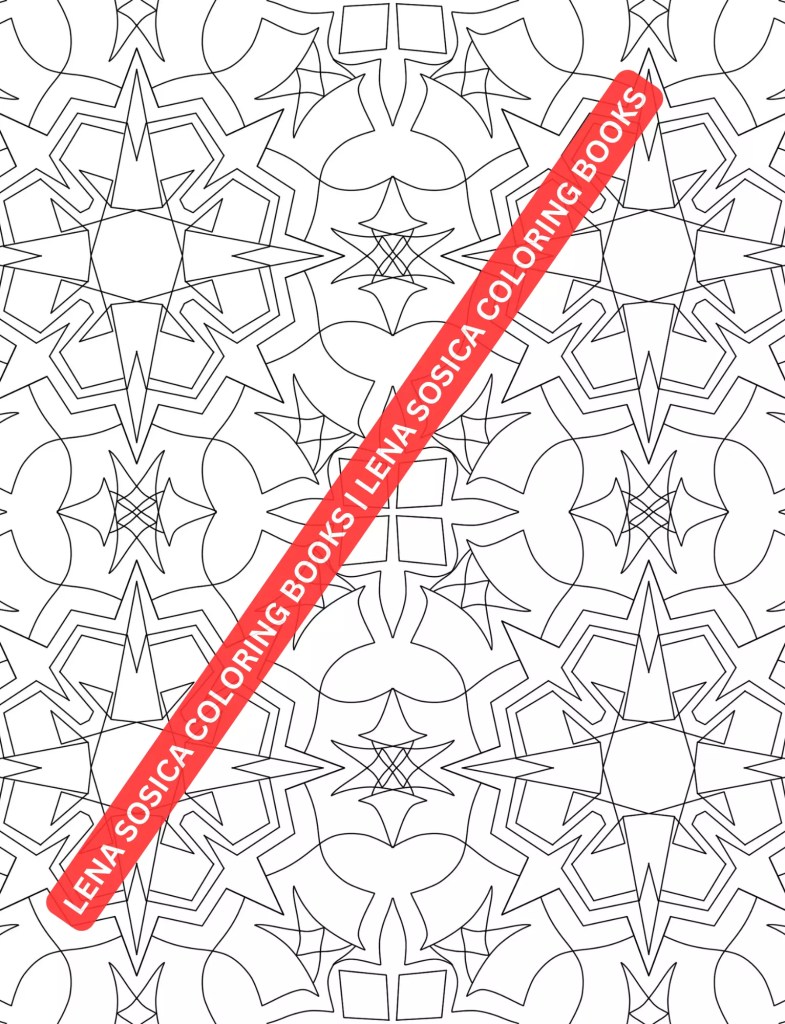 Beautiful Patterns Coloring Book: A Meditative Journey into Geometric Elegance Preview 8