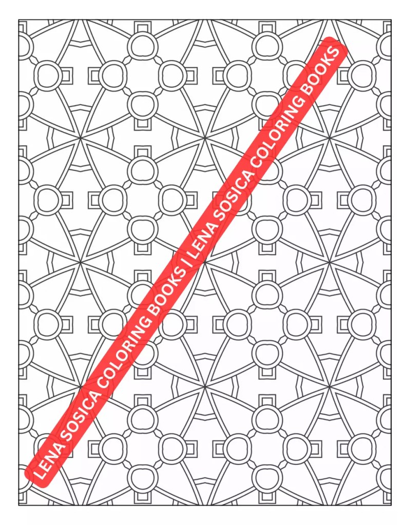 Patterns Coloring Book for Adults: Intricate Geometric Designs for Stress Relief and Mindfulness Preview 8