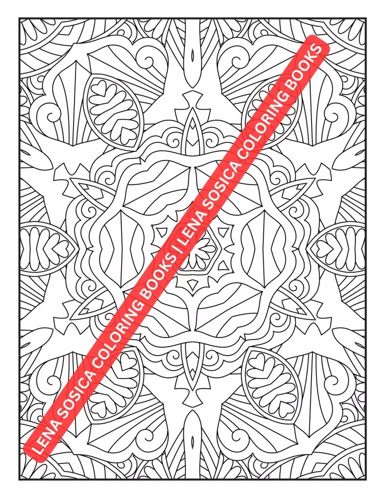 Mindful Patterns Coloring Book: A Soothing Collection of Relaxing Patterns for Stress Relief Preview 8