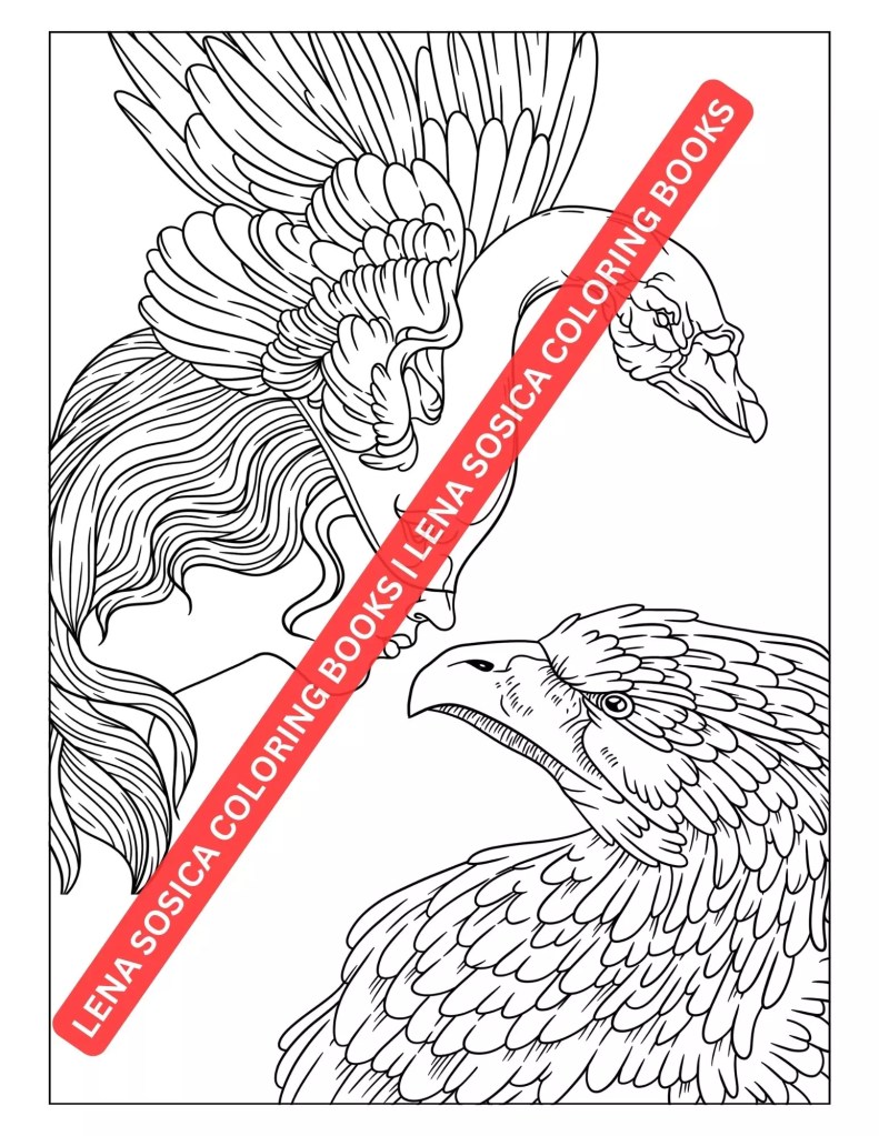 Fantasy Coloring Book: Journey Through Enchanted Realms Preview 9