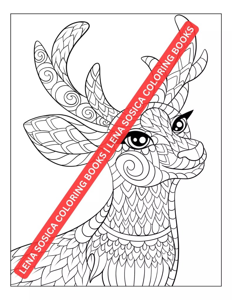 Amazing Animals Coloring Book: Discover Relaxation and Stress Relief Through Mandala Patterned Animals Preview