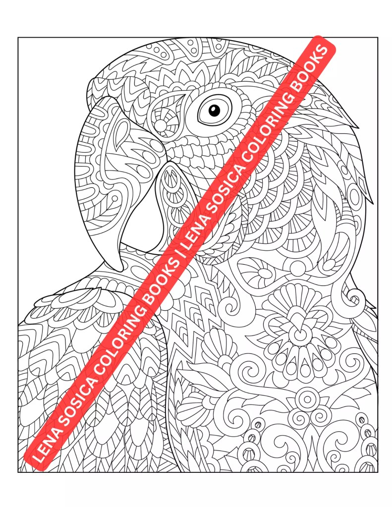 Beautiful Birds Coloring Book: Explore the Mesmerizing World of Mandala Patterned Birds and Awaken Your Creativity Preview