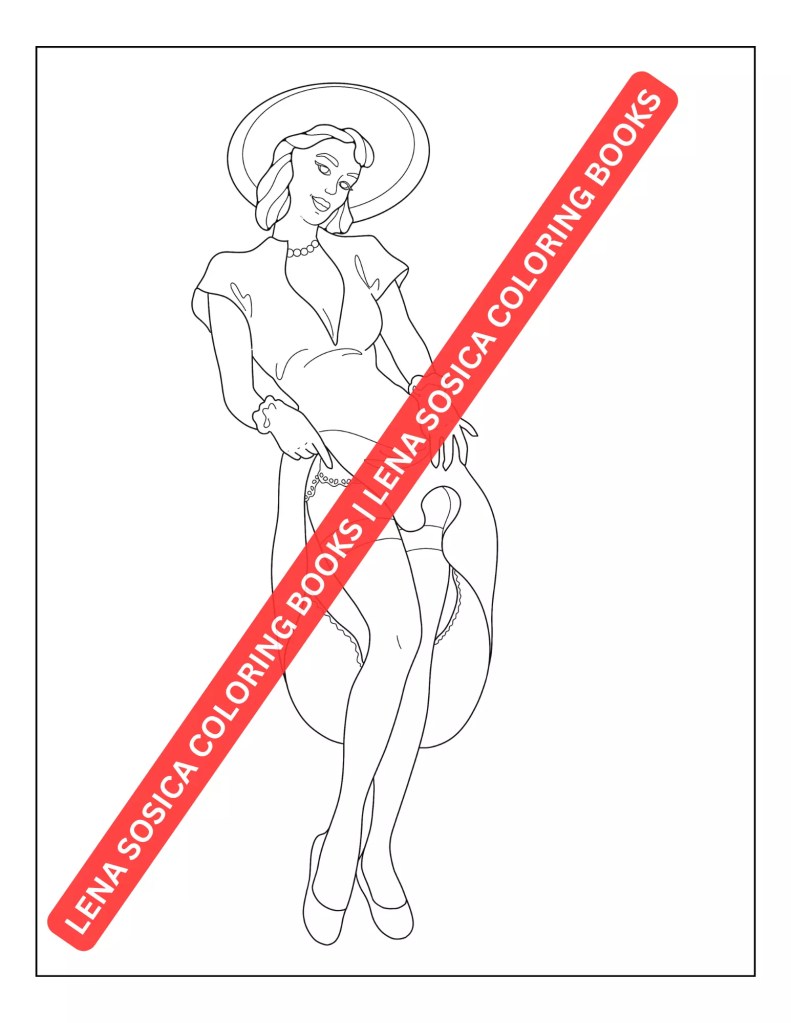 Pin-Up Girls Coloring Book: Fun and Easy-to-Color Vintage Pin-Up Models for Adults Interview