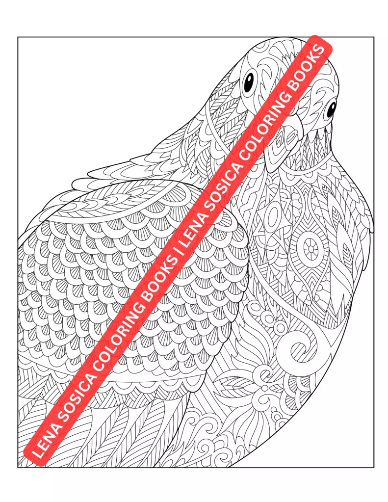 Beautiful Birds Coloring Book: Explore the Mesmerizing World of Mandala Patterned Birds and Awaken Your Creativity Preview