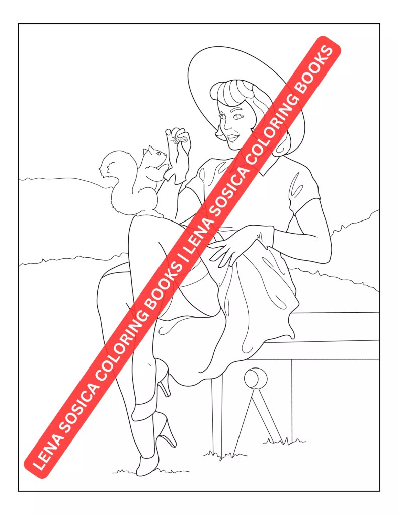 Pin-Up Girls Coloring Book: Fun and Easy-to-Color Vintage Pin-Up Models for Adults Interview