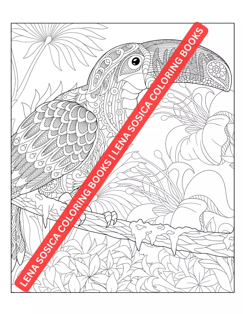 Beautiful Birds Coloring Book: Explore the Mesmerizing World of Mandala Patterned Birds and Awaken Your Creativity Preview
