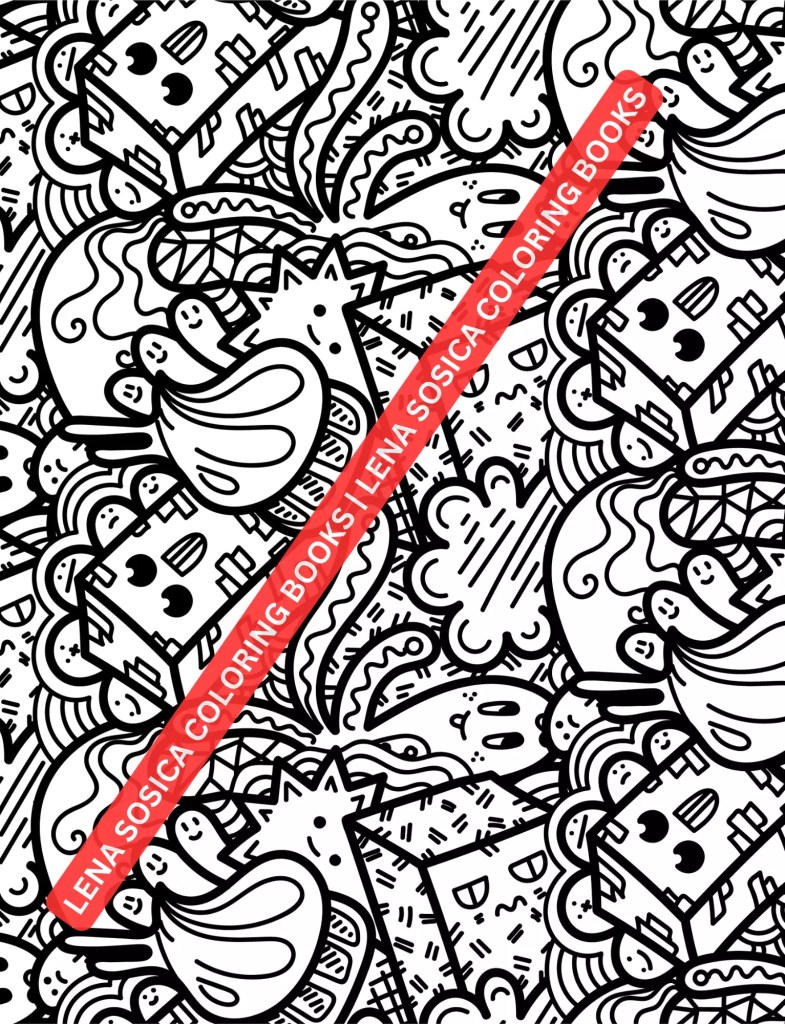 Doodle Seamless Patterns: Where Imagination Meets Endless Coloring Possibilities Preview