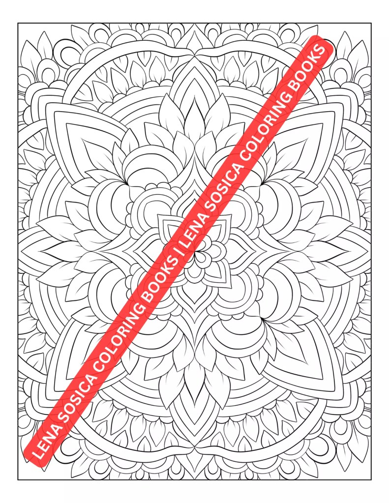 Mandala Patterns Coloring Book: Perfect for Stress Relief and Relaxation, Unleash Calmness with Symmetry and Intricate Mandala Patterns Preview