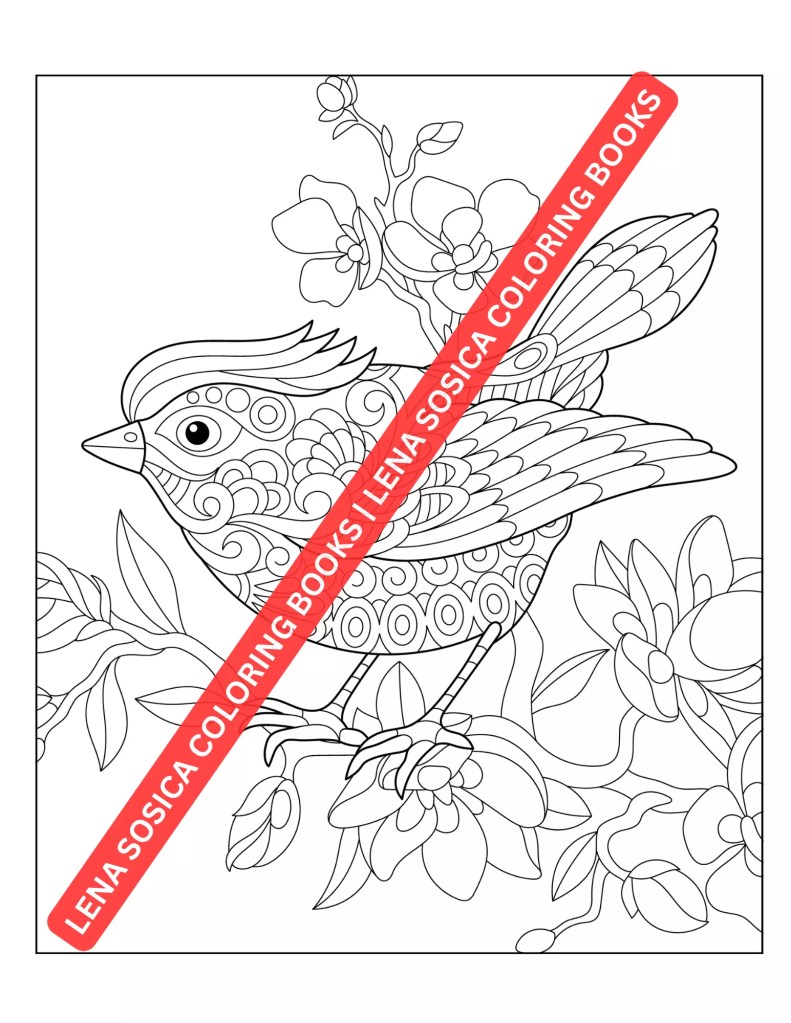 Beautiful Birds Coloring Book: Explore the Mesmerizing World of Mandala Patterned Birds and Awaken Your Creativity Preview