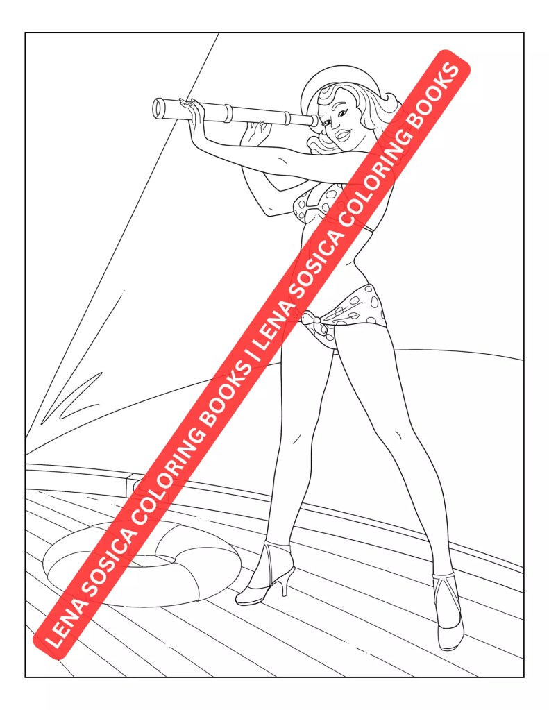 Pin-Up Girls Coloring Book: Fun and Easy-to-Color Vintage Pin-Up Models for Adults Interview