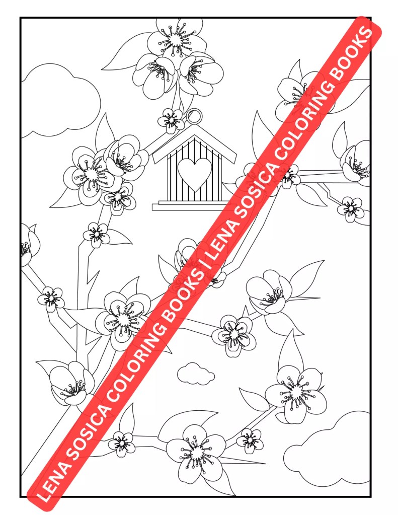Bird House Coloring Book: Nestled in Colors - A Bird House Coloring Book for Nature Lovers Preview