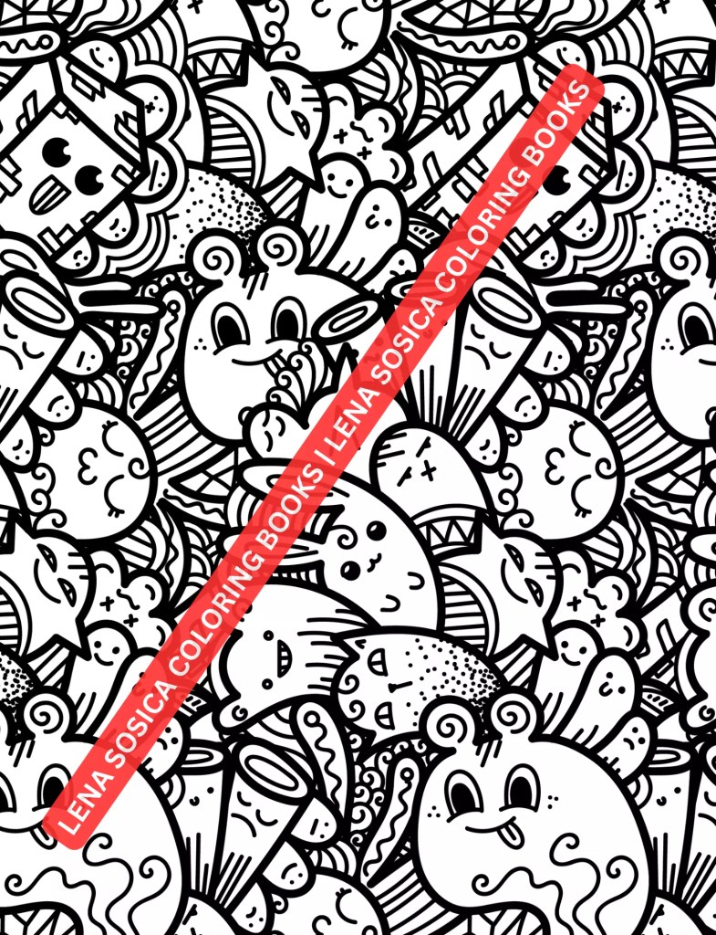Doodle Seamless Patterns: Where Imagination Meets Endless Coloring Possibilities Preview