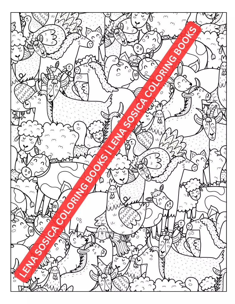 Doodle Coloring Book: Unlock Your Imagination, Relax Your Mind, and Fill Life with Colors Preview