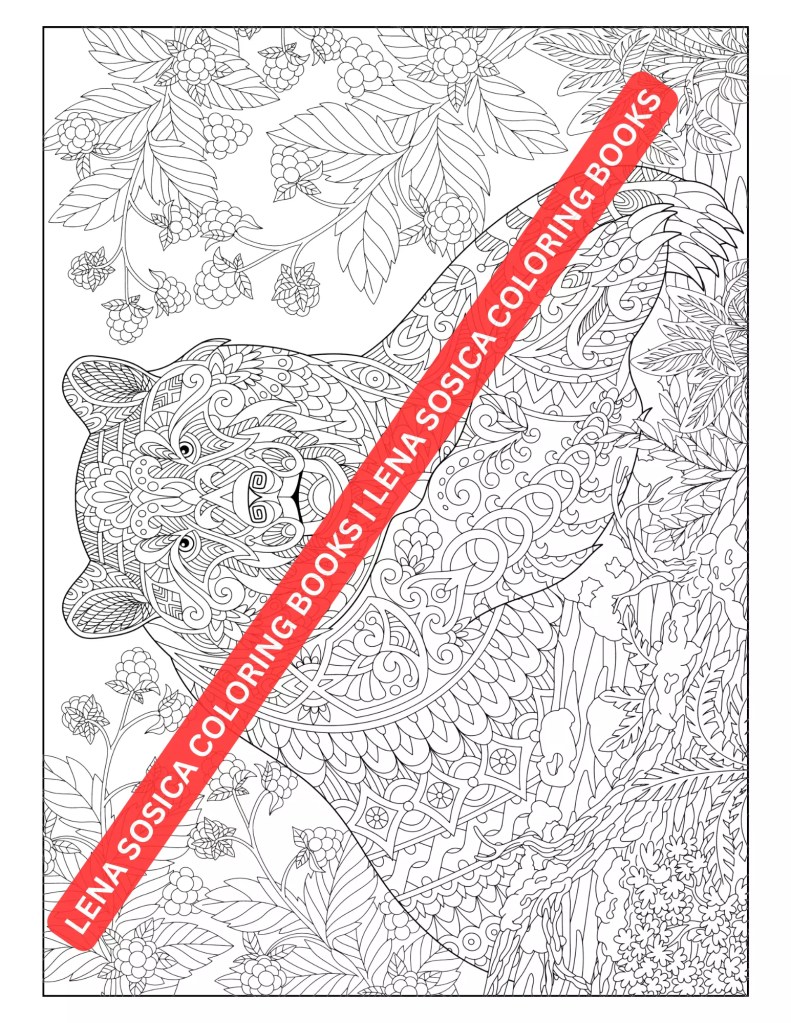 Amazing Animals Coloring Book: Explore the World of Mandala Pattered Animals for Stress Relief and Relaxation Preview