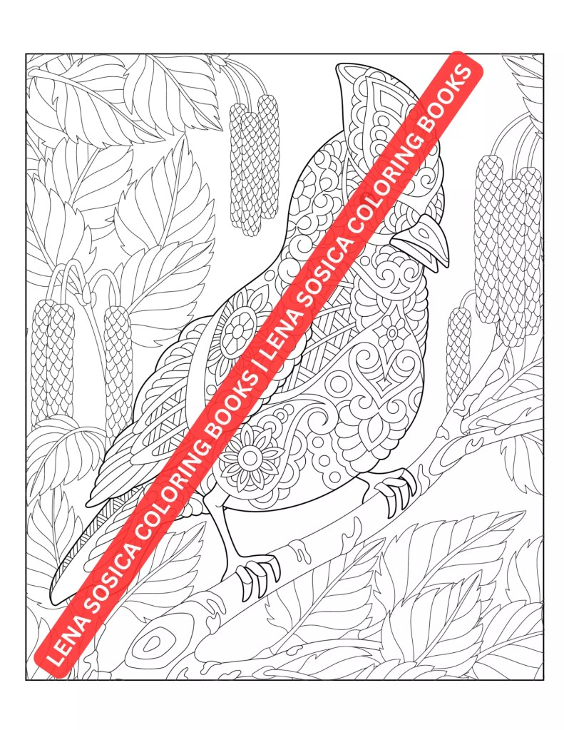 Beautiful Birds Coloring Book: Explore the Mesmerizing World of Mandala Patterned Birds and Awaken Your Creativity Preview