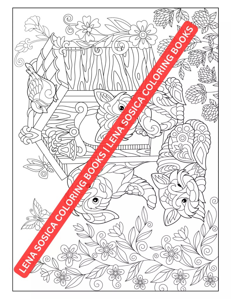 Amazing Animals Coloring Book: Explore the World of Mandala Pattered Animals for Stress Relief and Relaxation Preview