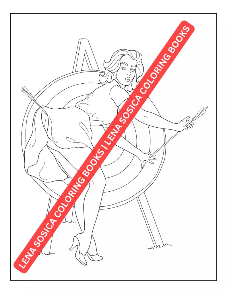 Pin-Up Girls Coloring Book: Fun and Easy-to-Color Vintage Pin-Up Models for Adults Interview