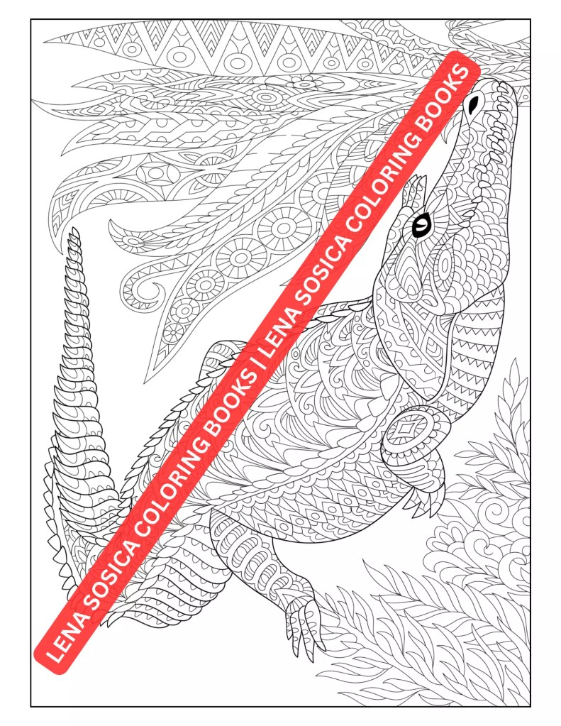 Amazing Animals Coloring Book: Explore the World of Mandala Pattered Animals for Stress Relief and Relaxation Preview