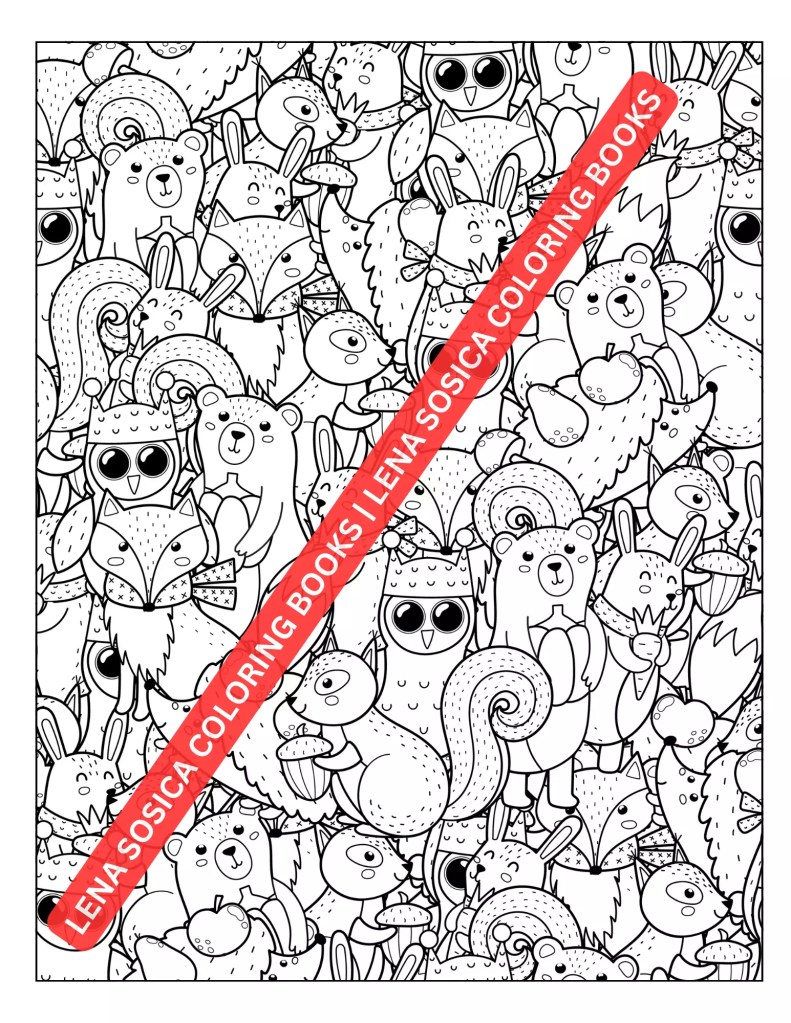 Doodle Coloring Book: Unlock Your Imagination, Relax Your Mind, and Fill Life with Colors Preview
