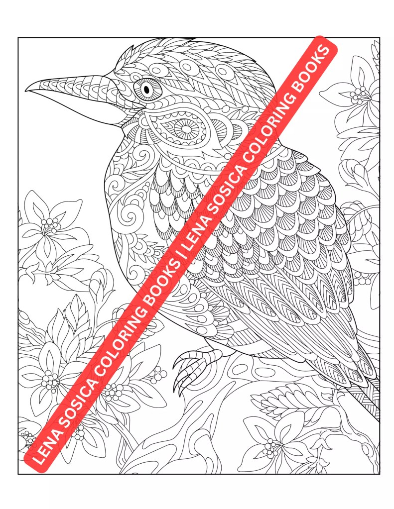 Beautiful Birds Coloring Book: Explore the Mesmerizing World of Mandala Patterned Birds and Awaken Your Creativity Preview
