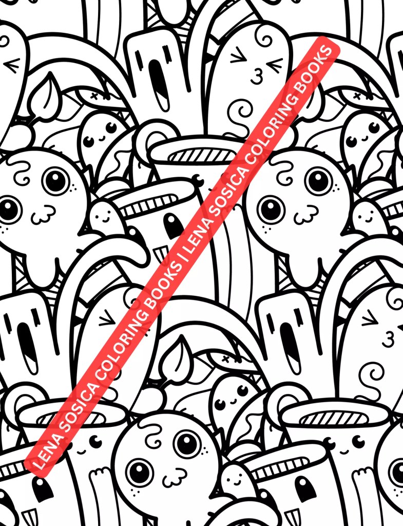 Doodle Seamless Patterns: Where Imagination Meets Endless Coloring Possibilities Preview