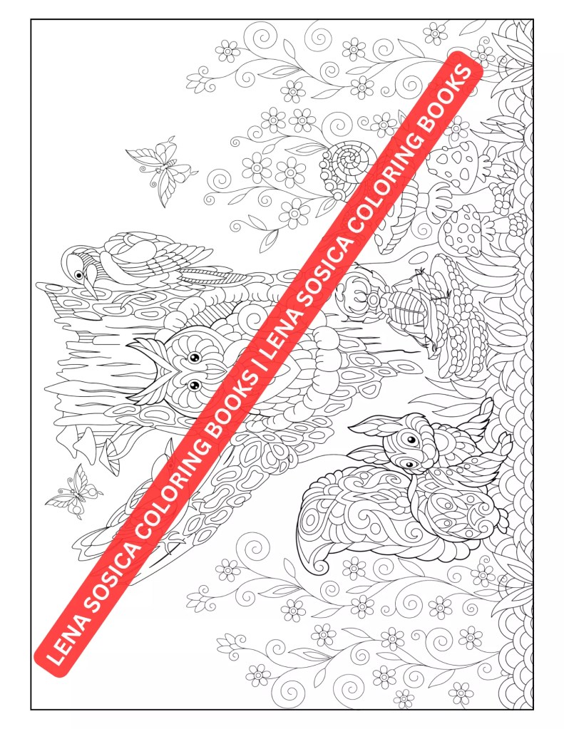 Amazing Animals Coloring Book: Explore the World of Mandala Pattered Animals for Stress Relief and Relaxation Preview